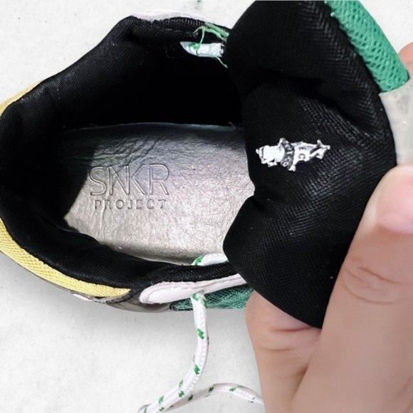 SNKR Project Park Avenve Men's Casual Sneakers Green Yellow‎ Size 12 SNKR1807 - Picture 10 of 11